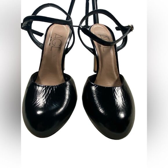 NWOB AGL Attilio Giusti Leombruni Milly H Simply Strap 4” Pump - Black - Size 7 - Picture 9 of 10